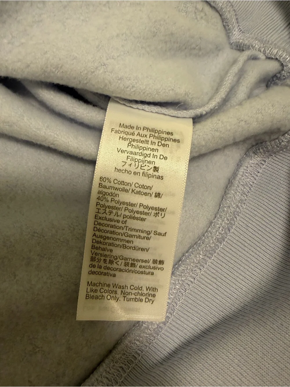 J. Crew Light Blue Cowl Neck Lightweight Sweatshirt